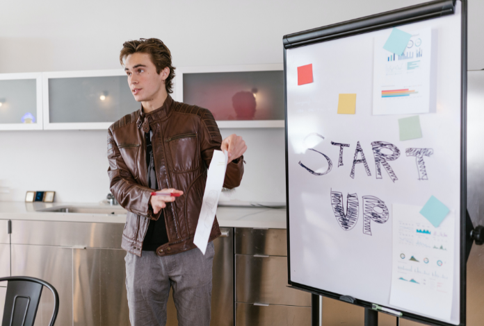 Presenting a business plan for a new start up