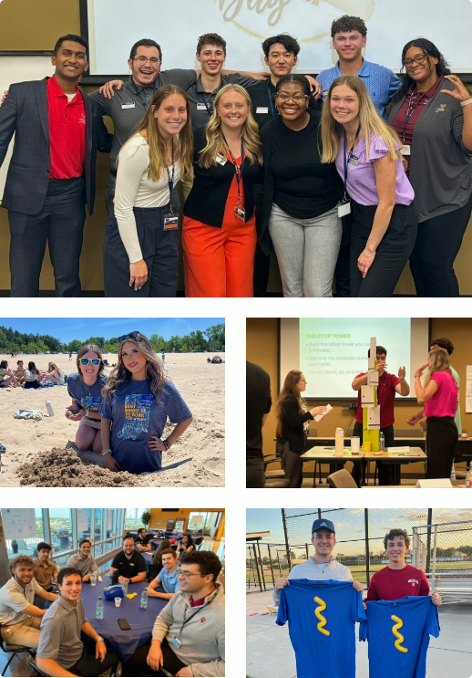 Collage of intern photos