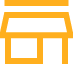store front blue icon